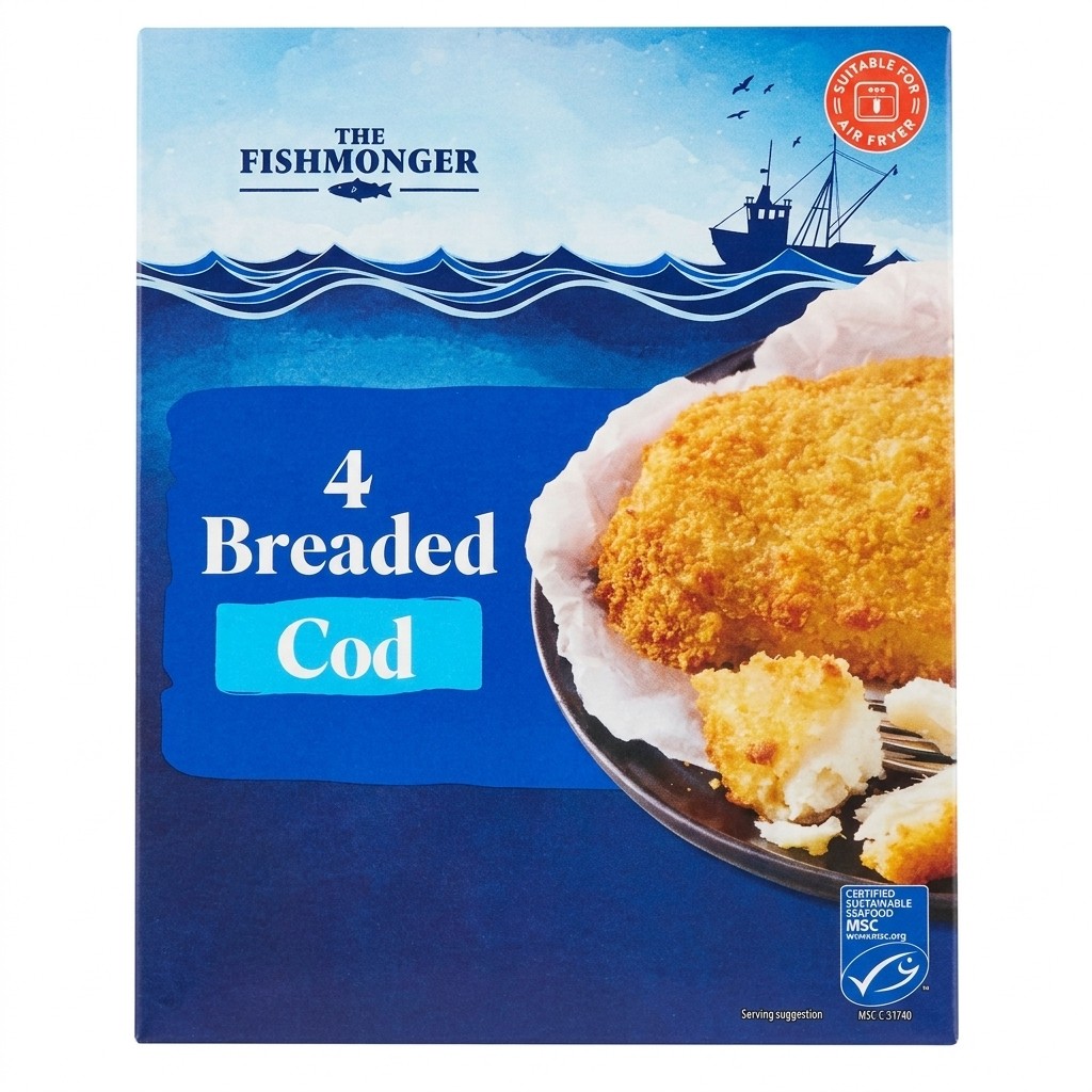 The Fishmonger Breaded Cod 500g