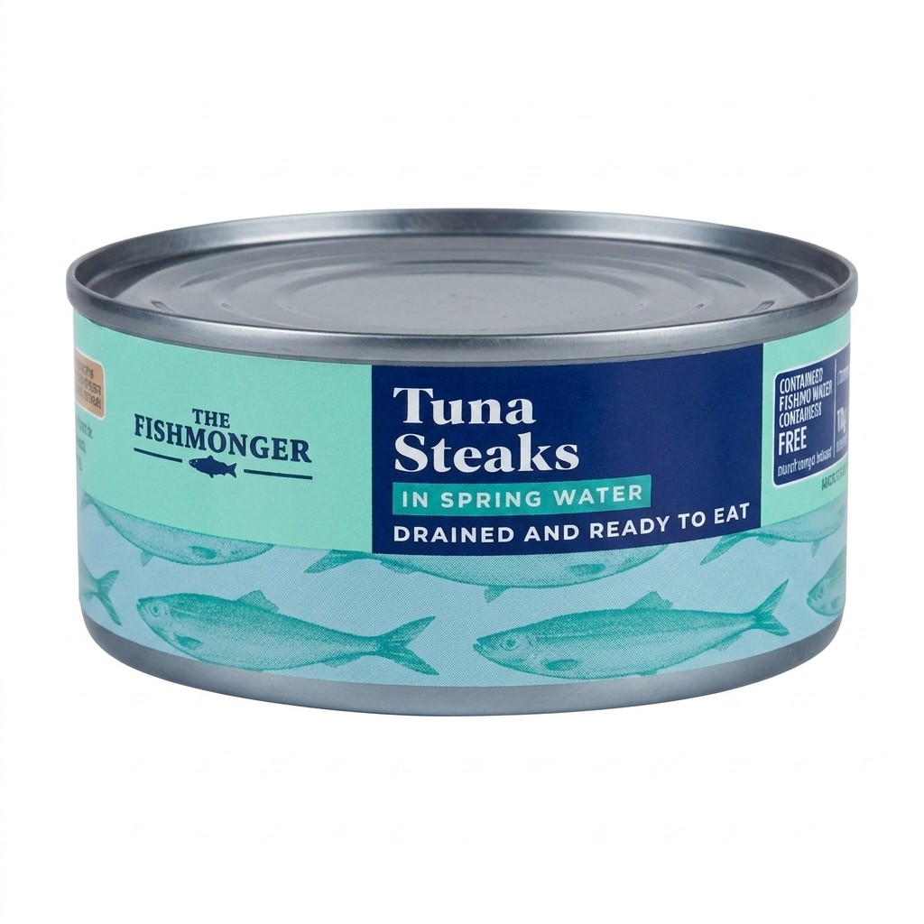 The Fishmonger Tuna Steaks in Spring Water 110g