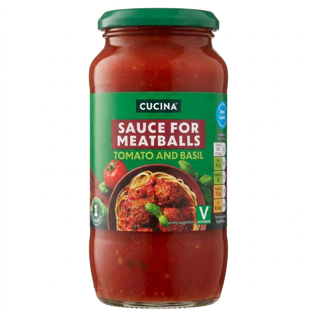 Cucina Sauce for Meatballs Tomato & Basil 500g