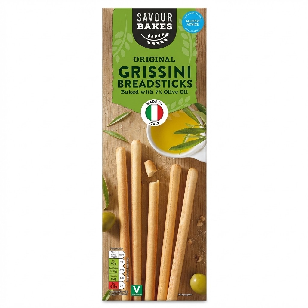 Savour Bakes Original Grissini Breadsticks 125g