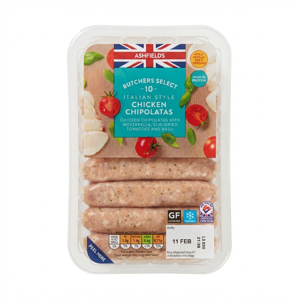 Ashfields Chicken Chipolatas 340g