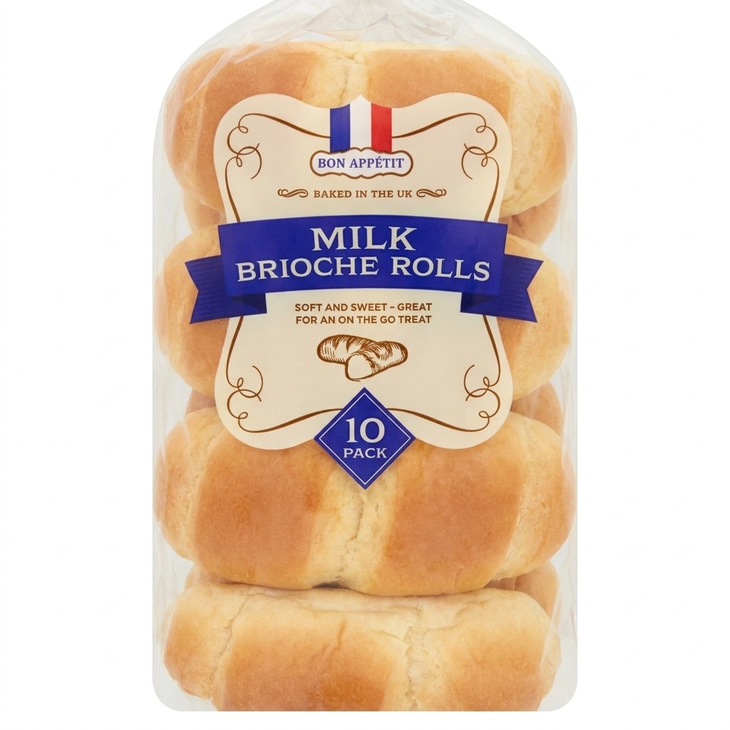 Bon Appetit Milk Brioche Rolls 350g