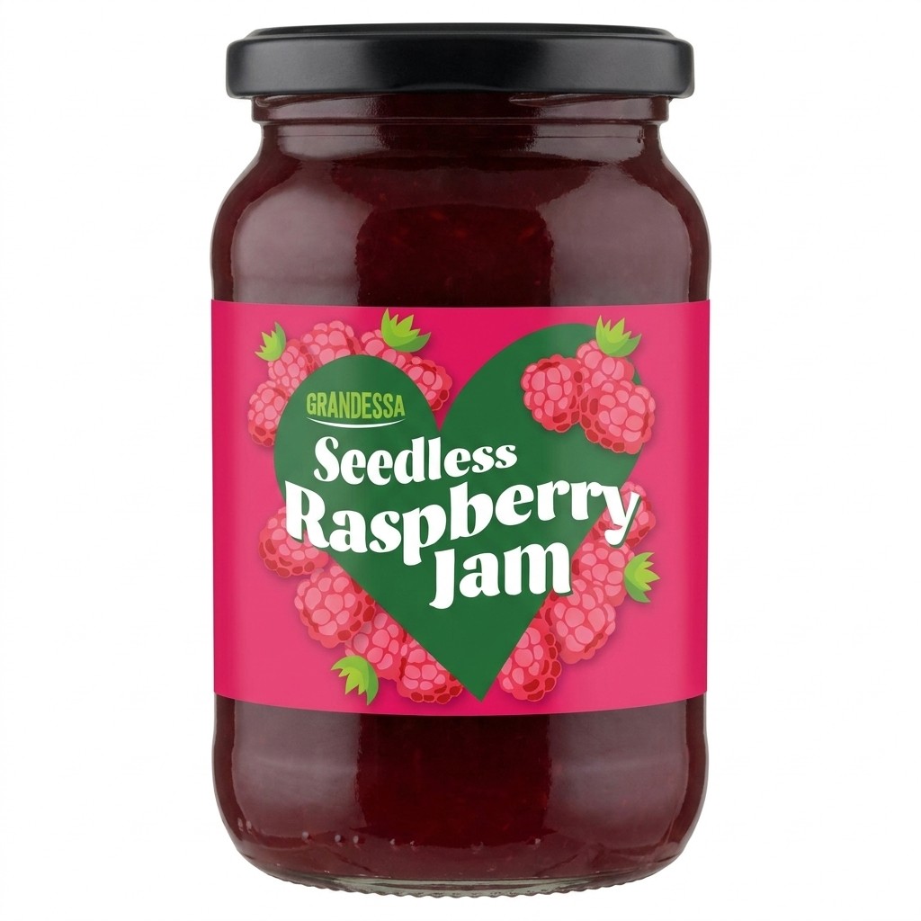 Grandessa Seedless Raspberry Jam 454g