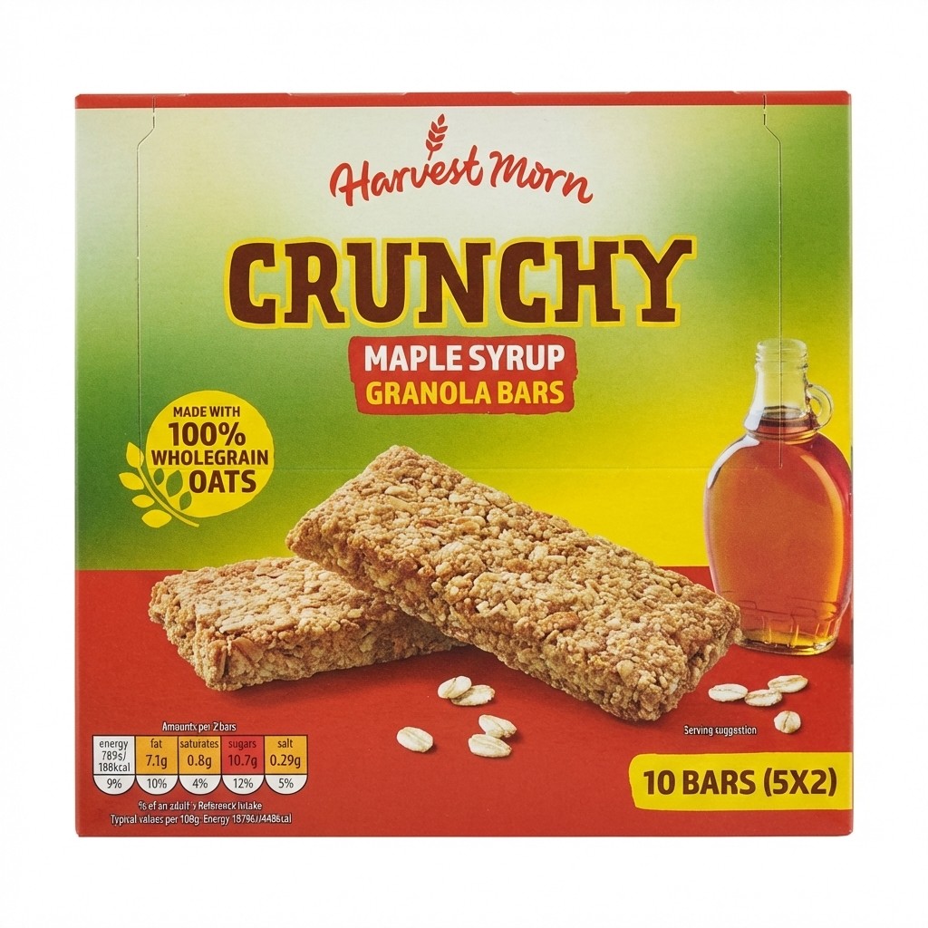 Harvest Morn Crunchy Maple Syrup Granola Bars 210g