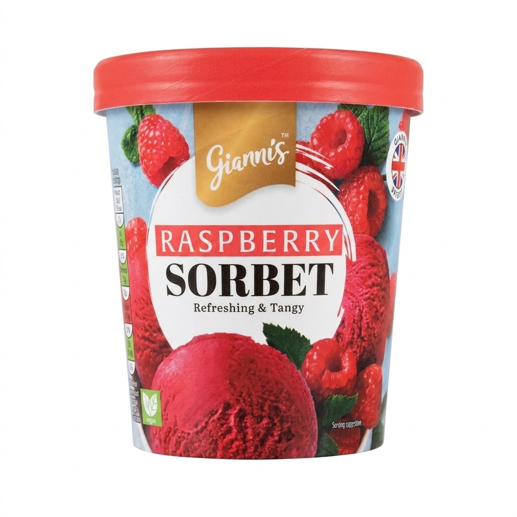 Gianni's Raspberry Sorbet 500ml