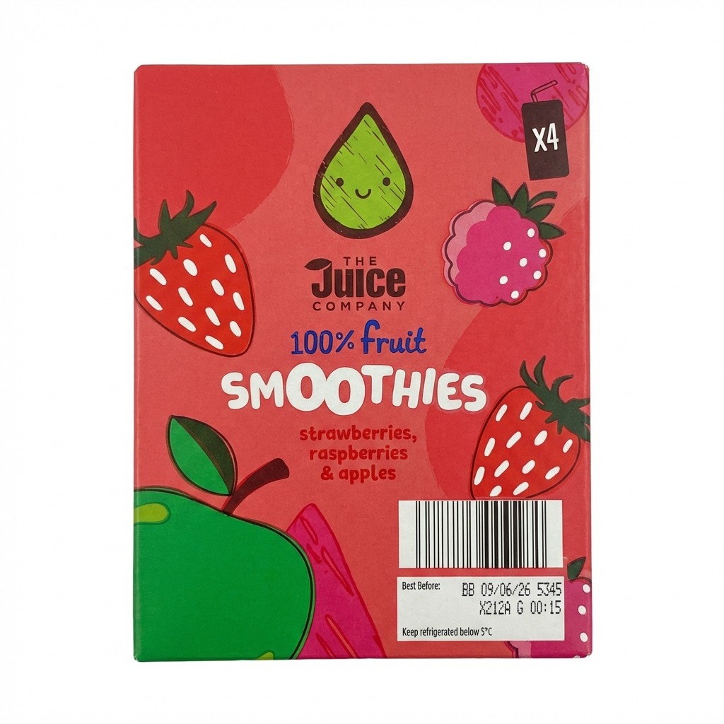 The Juice Company 100% Fruit Smoothies 4x150ml