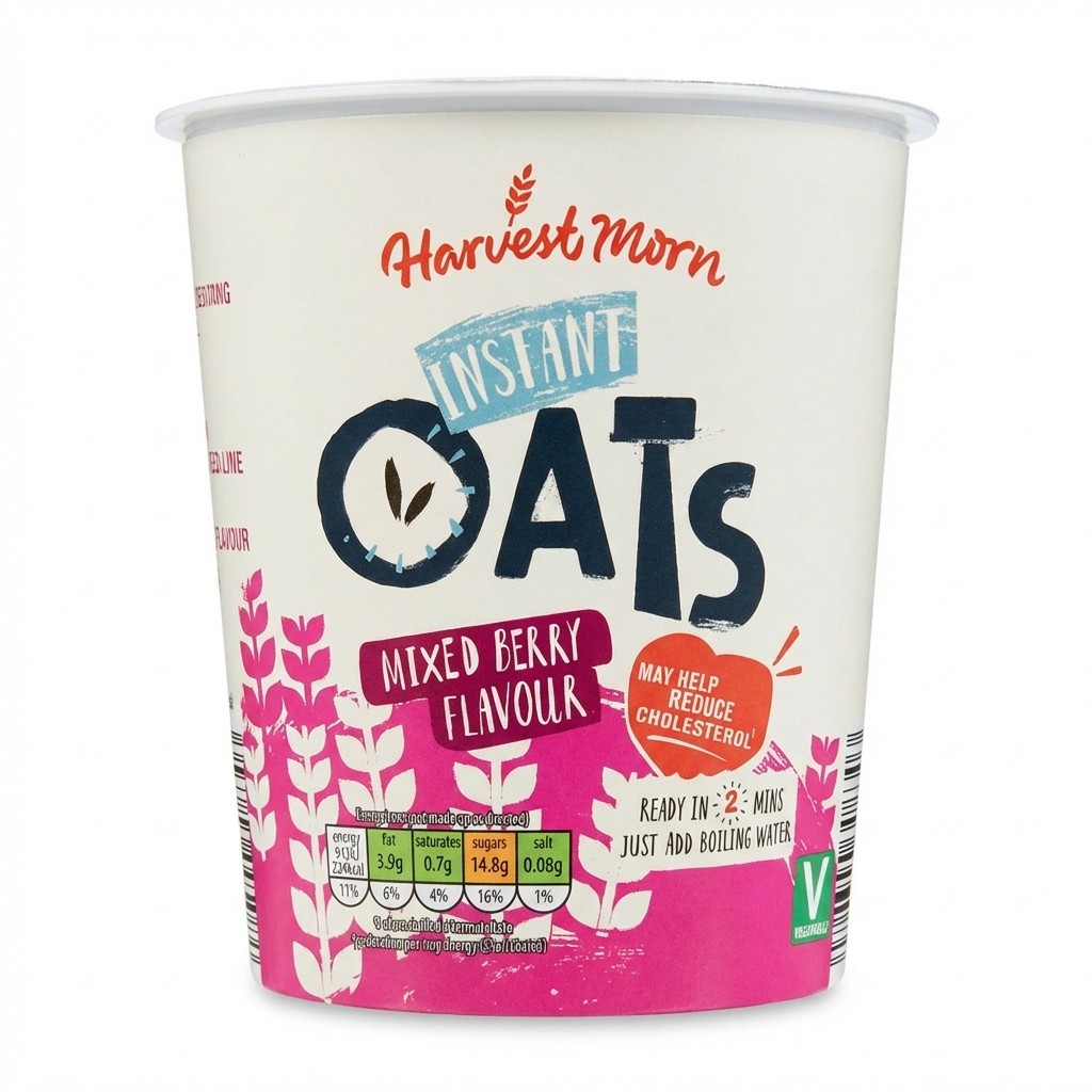 Harvest Morn Instant Oats Mixed Berry Flavour 57g