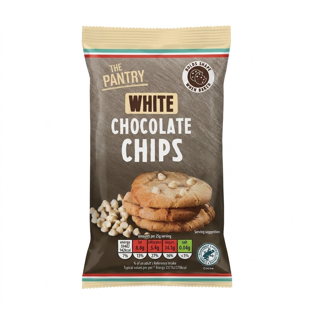 The Pantry White Chocolate Chips 100g