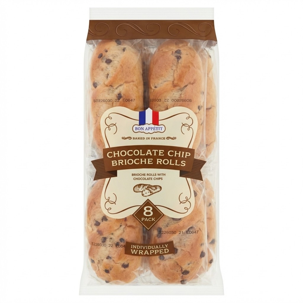 Bon Appétit Chocolate Chip Brioche Rolls 280g