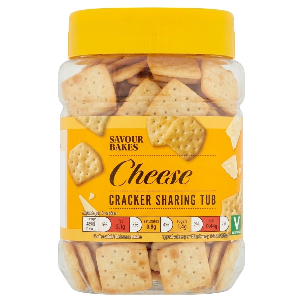 Savour Bakes Cheese Cracker Sharing Tub 250g