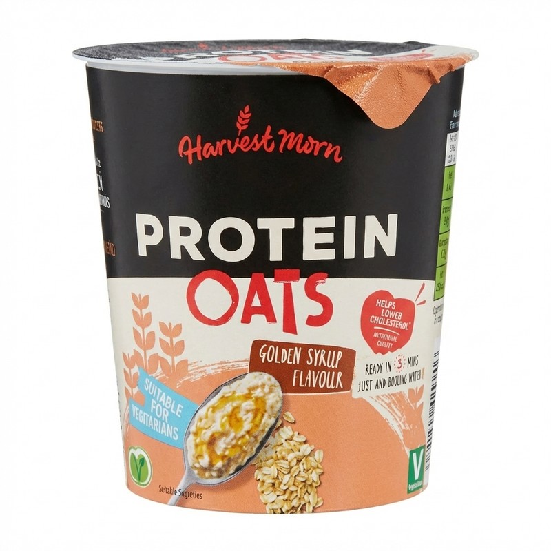 Harvest Morn Protein Oats Golden Syrup Flavour 70g