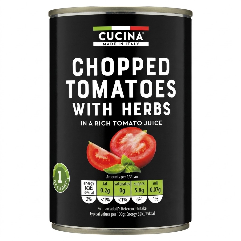 Cucina Chopped Tomatoes with Herbs 400g