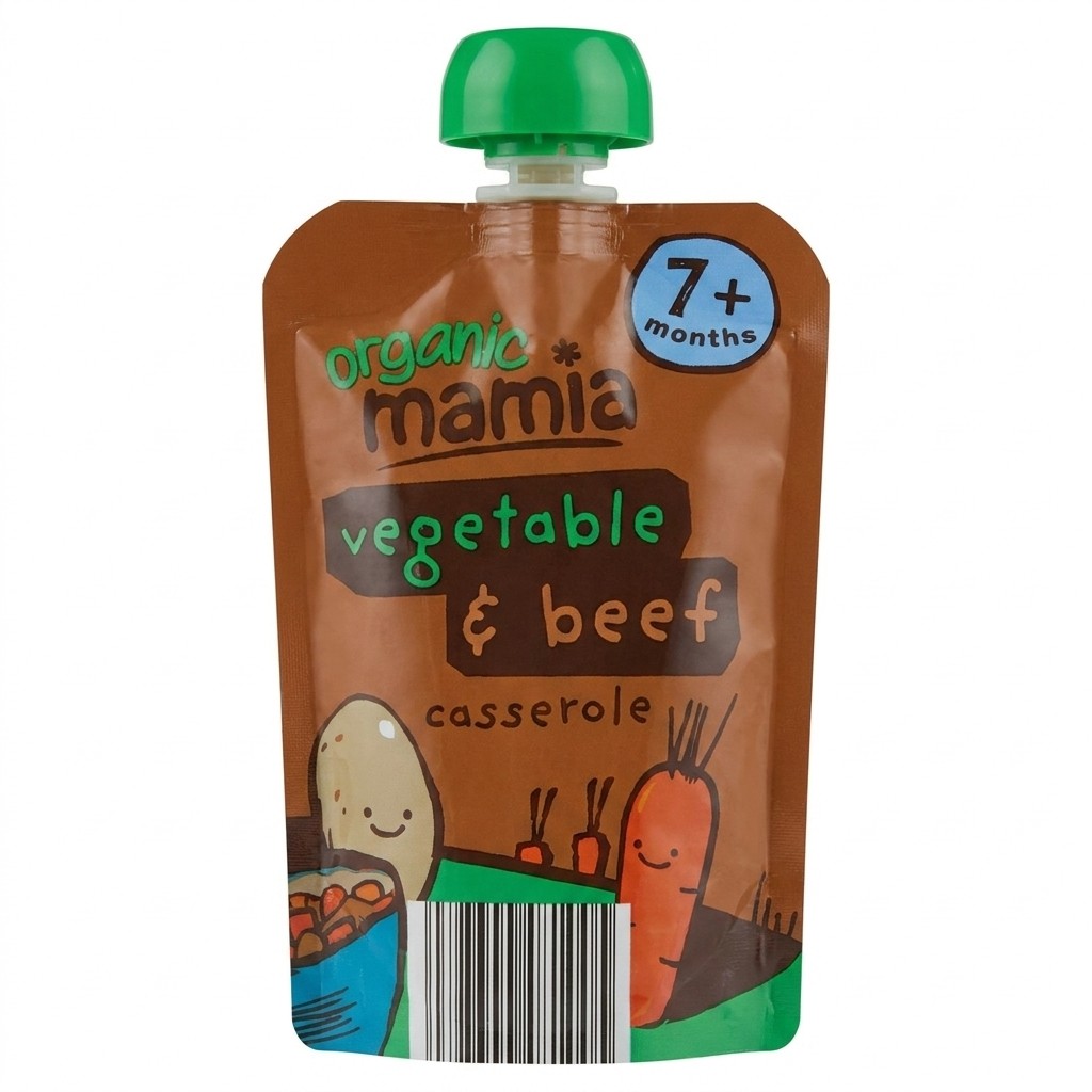 Mamia Organic Vegetable & Beef Casserole 130g