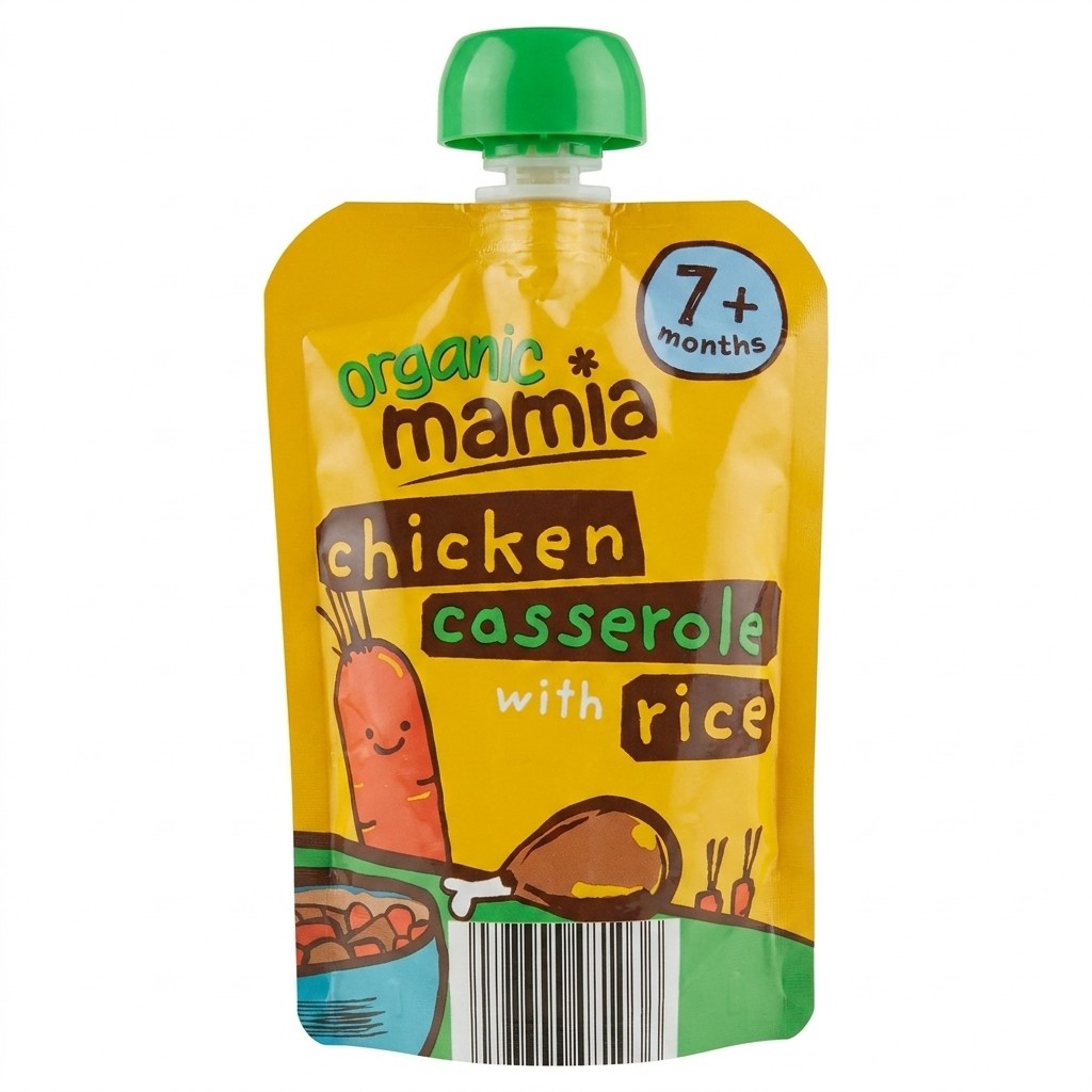 Mamia Organic Chicken Casserole with Rice 130g