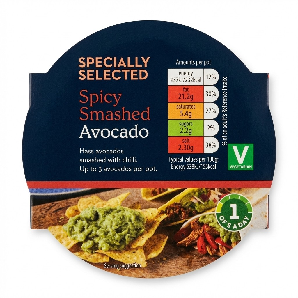 Specially Selected Spicy Smashed Avocado 150g