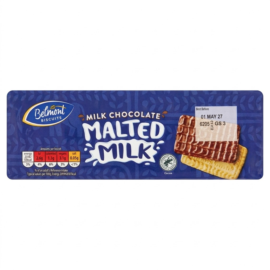 Belmont Milk Chocolate Malted Milk Biscuits 250g