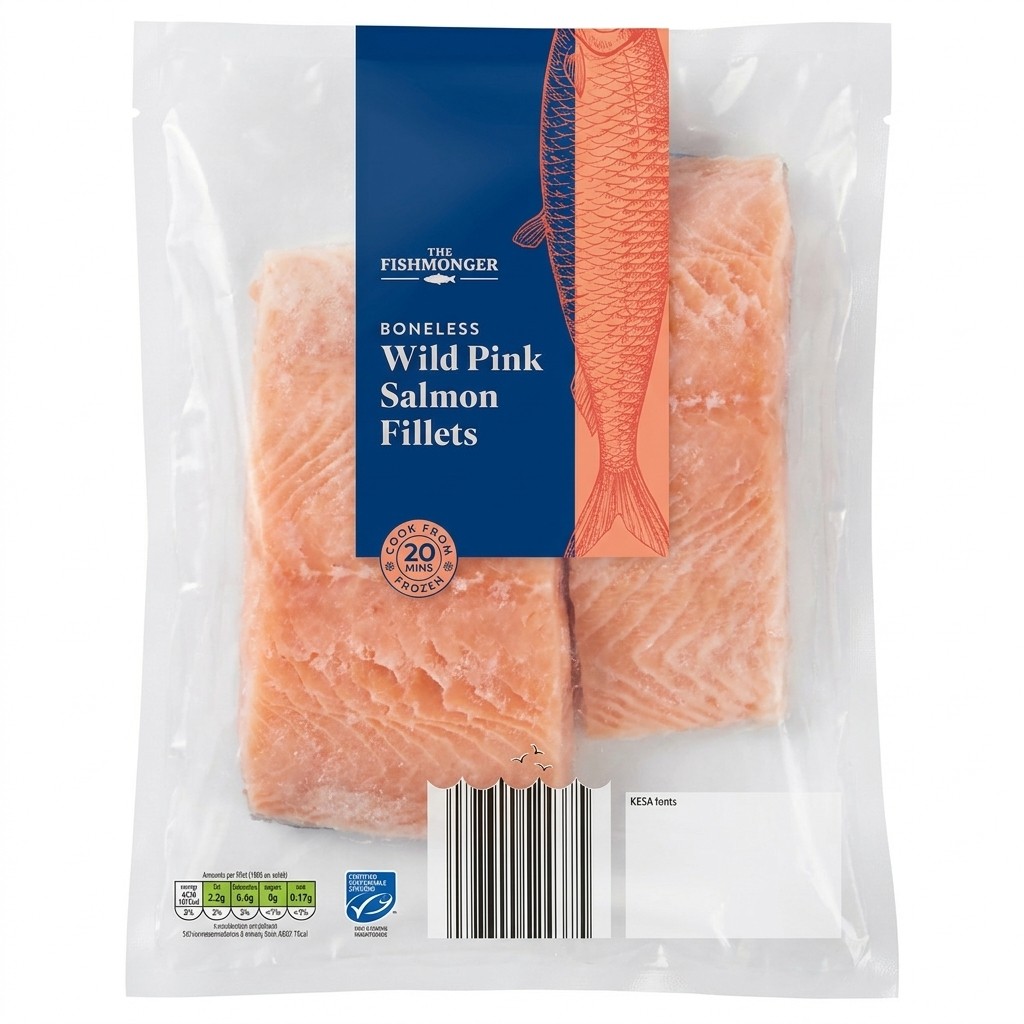 The Fishmonger Wild Pink Salmon Fillets 400g