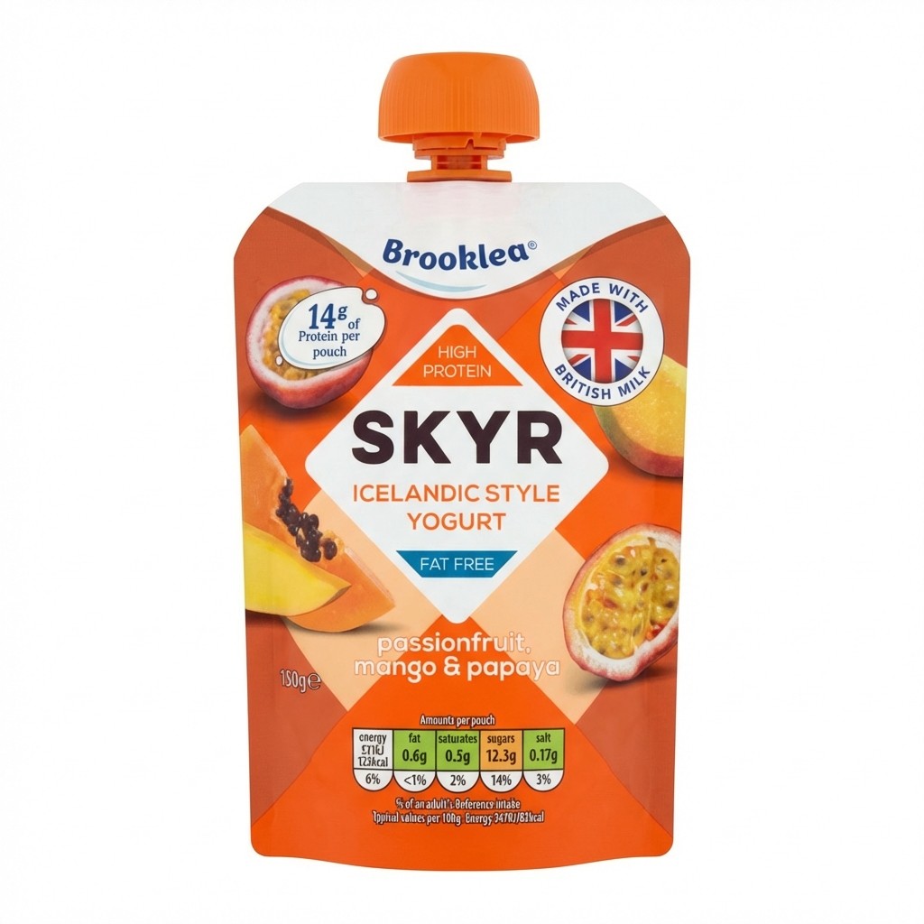 Brooklea Skyr Passionfruit, Mango & Papaya Yogurt 150g