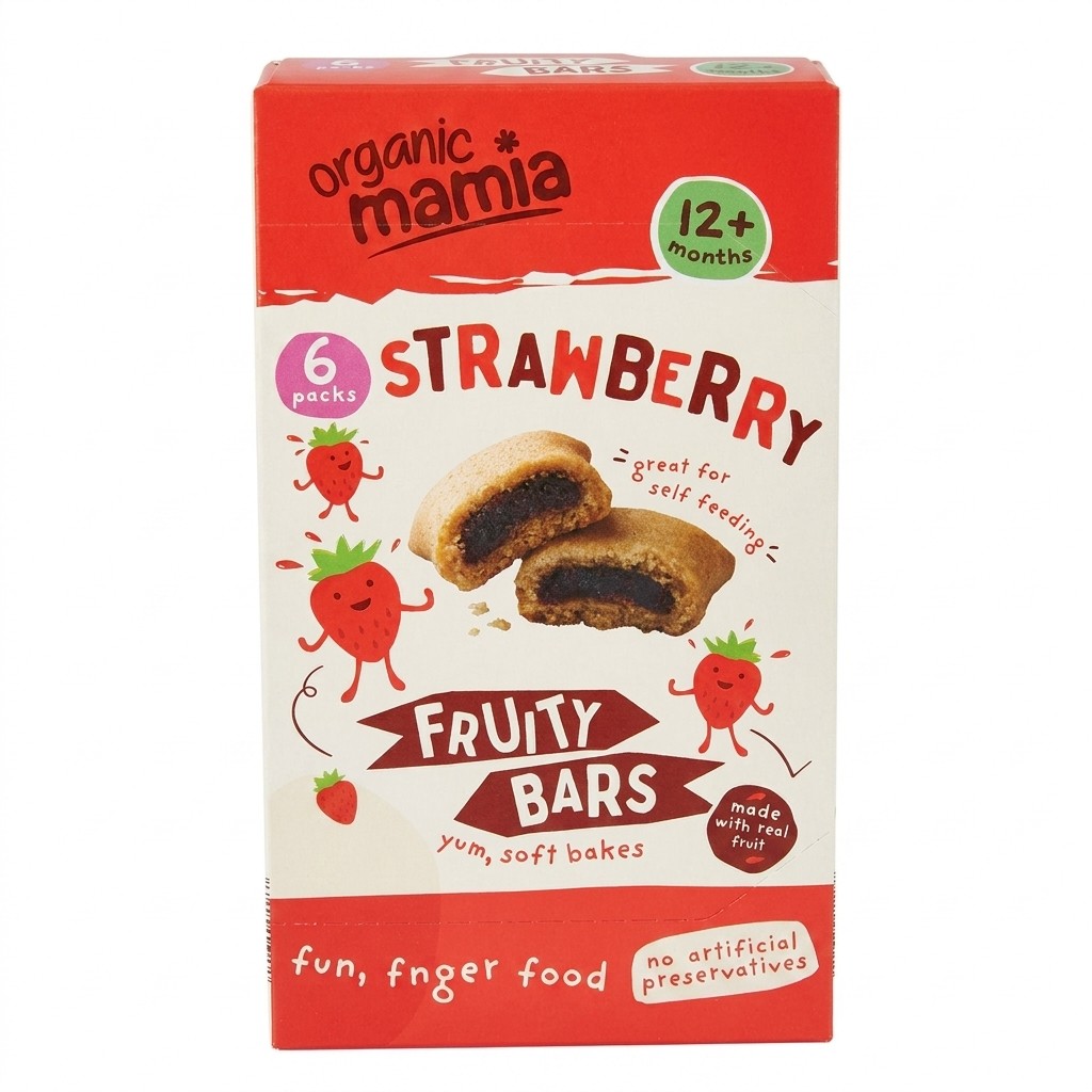 Mamia Strawberry Fruity Bars 120g