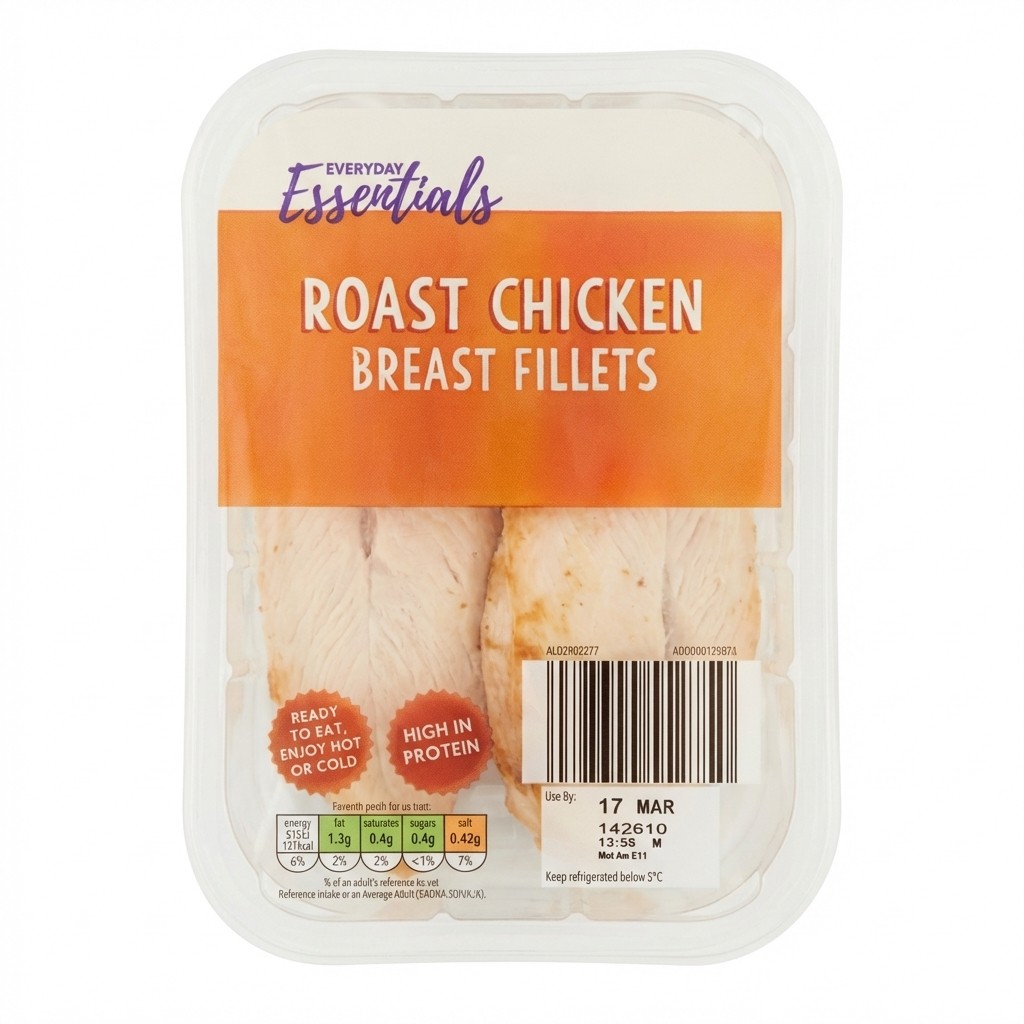 Everyday Essentials Roast Chicken Breast Fillets 235g