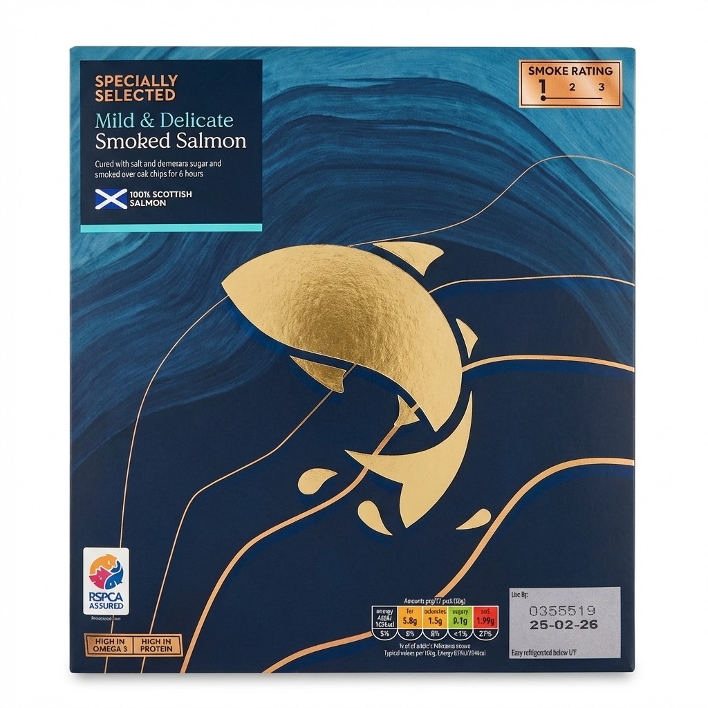 Specially Selected Mild & Delicate Smoked Salmon 100g