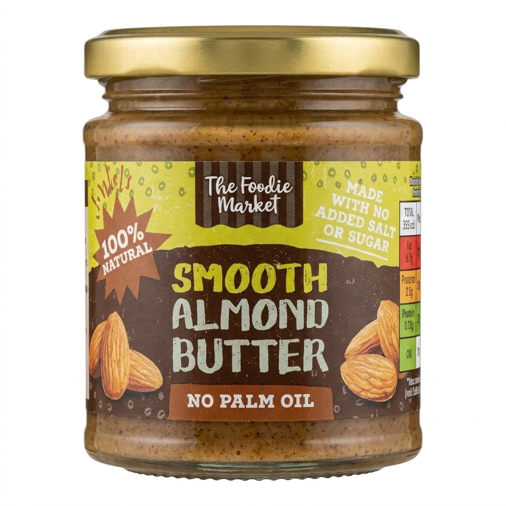 The Foodie Market Smooth Almond Butter 170g