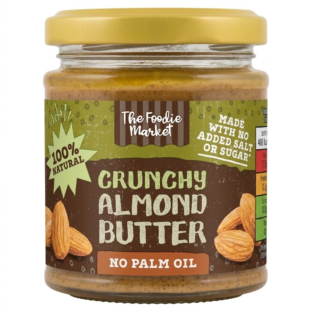 The Foodie Market Crunchy Almond Butter 170g