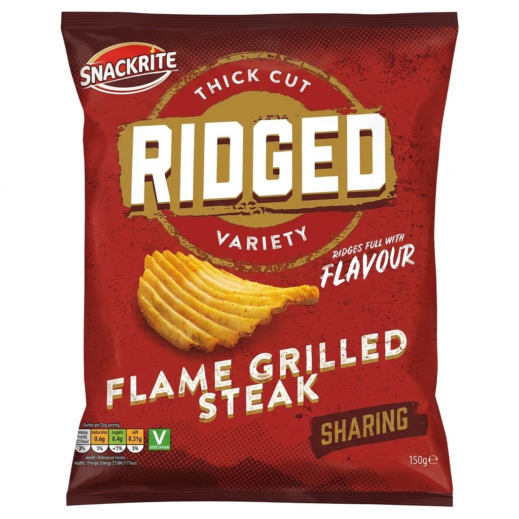 Snackrite Flame Grilled Steak Crisps 150g
