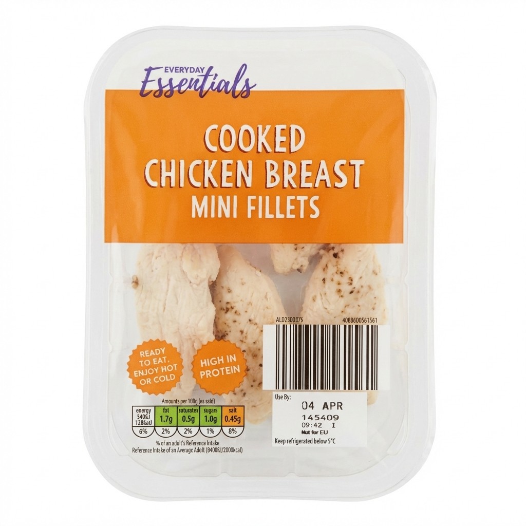 Everyday Essentials Cooked Chicken Breast Mini Fillets 170g