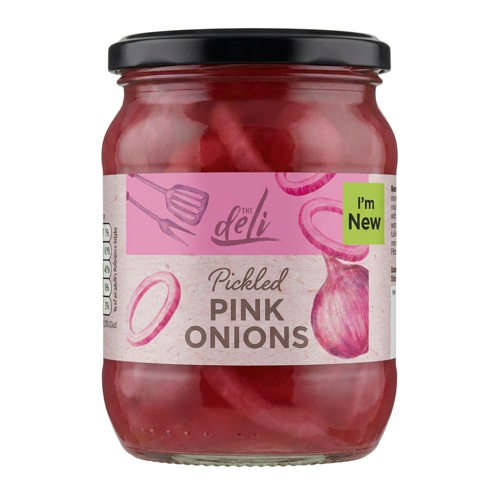 The Deli Pickled Pink Onions 340g