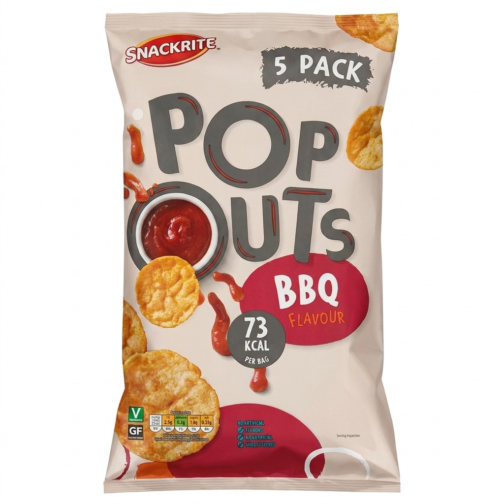Snackrite Pop Outs BBQ Flavour 85g