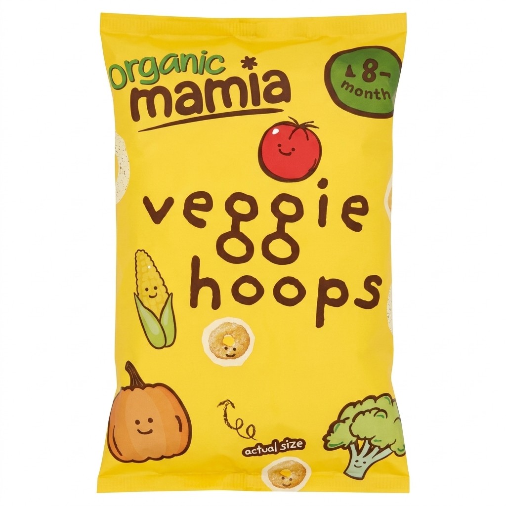 Mamia Organic Veggie Hoops 60g