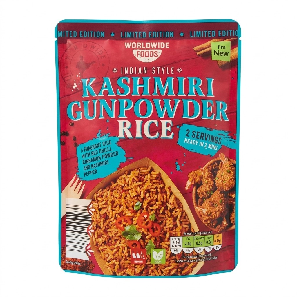 Worldwide Foods Kashmiri Gunpowder Rice 250g