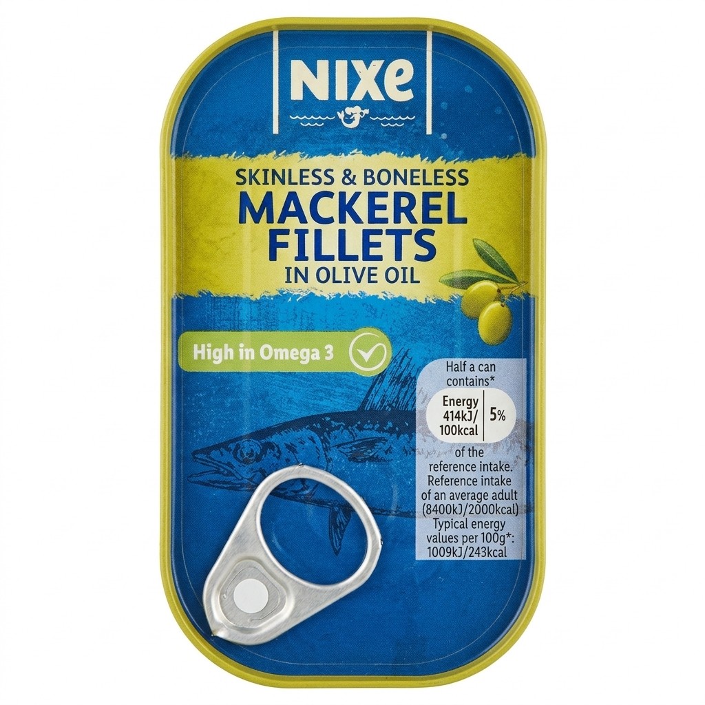 Nixe Mackerel Fillets in Olive Oil 115g