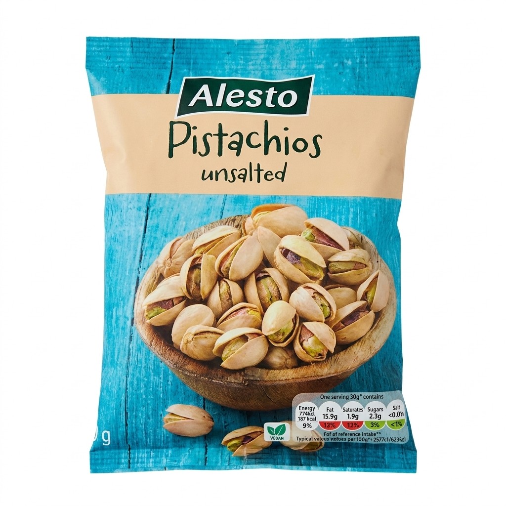 Alesto Pistachios Unsalted 250g