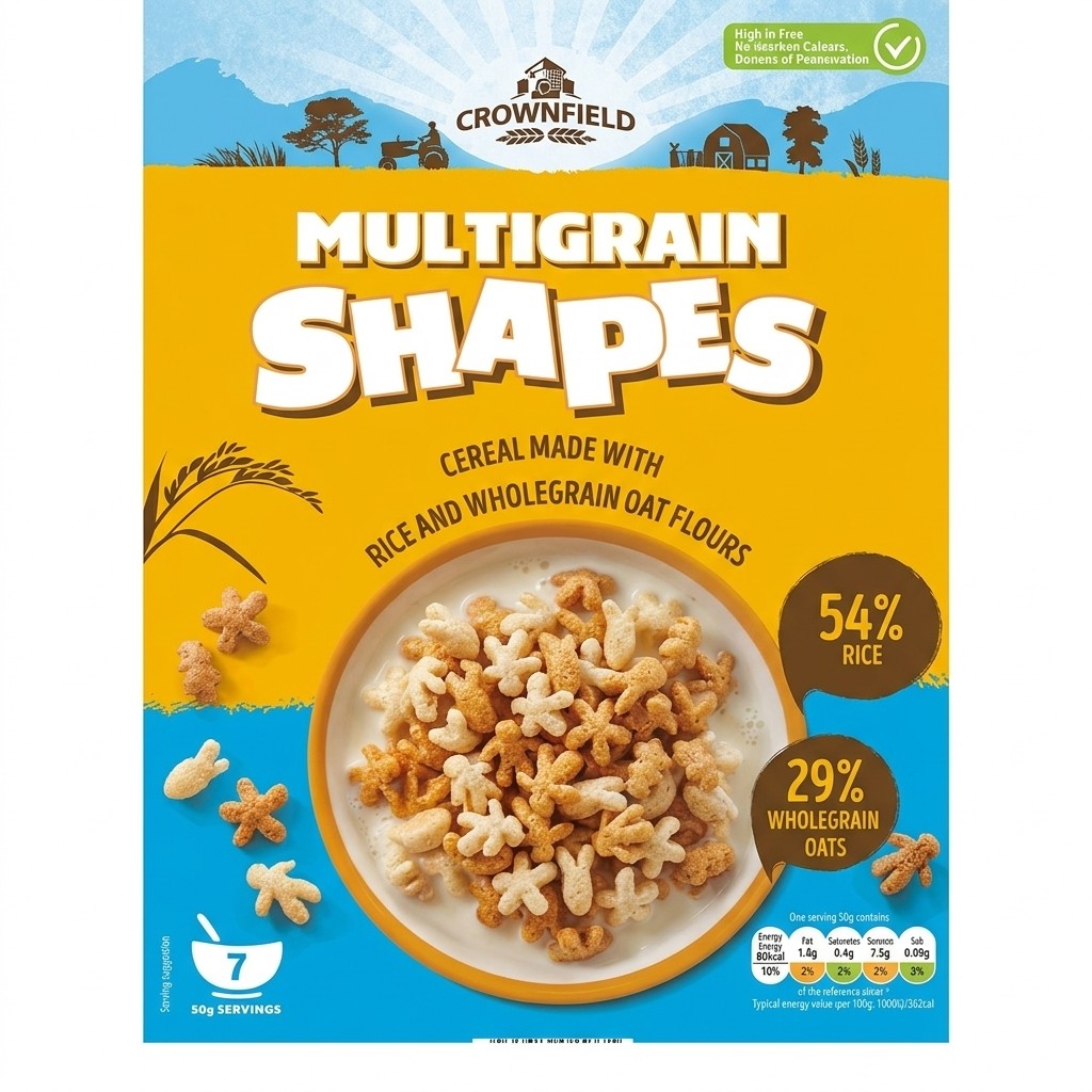 Crownfield Multigrain Shapes 350g