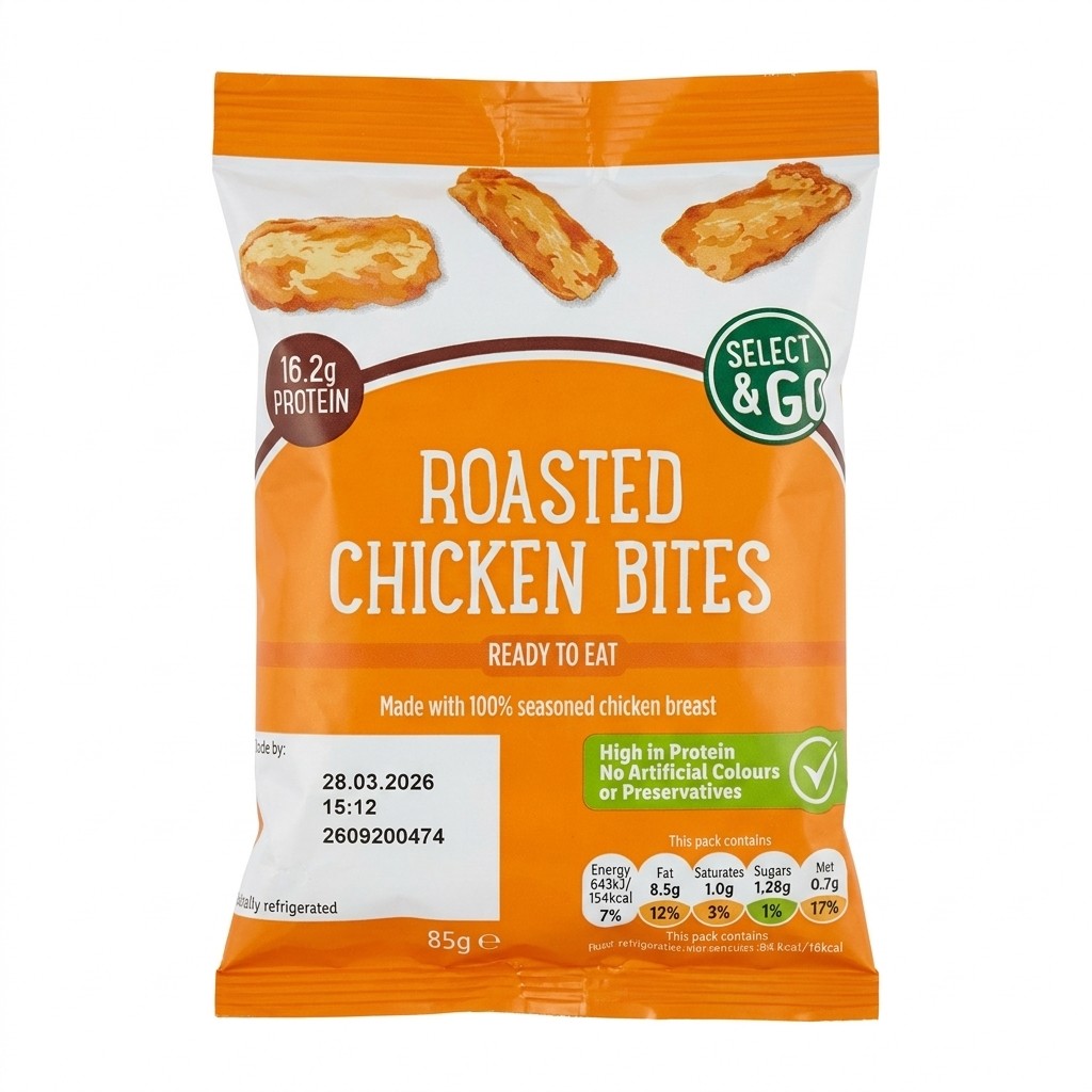 Select & Go Roasted Chicken Bites 85g