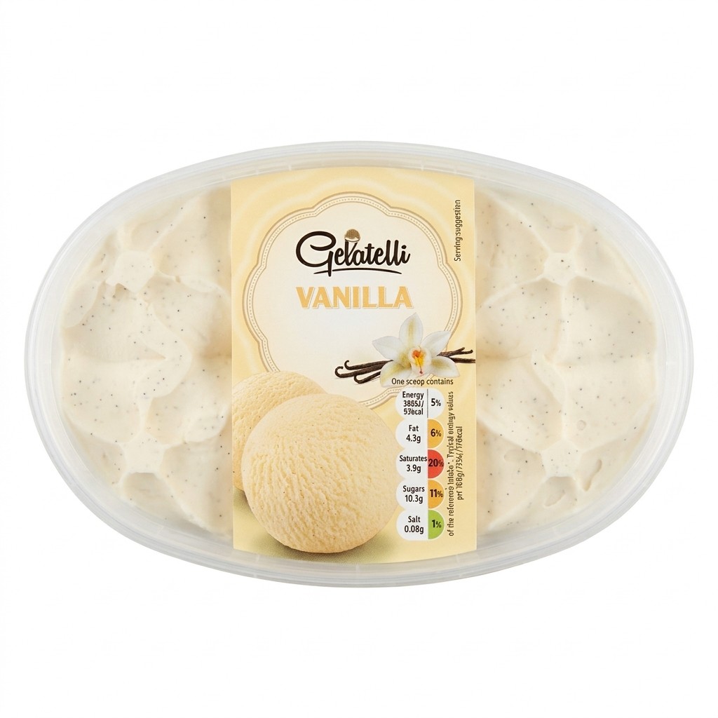 Gelatelli Vanilla Ice Cream 900ml