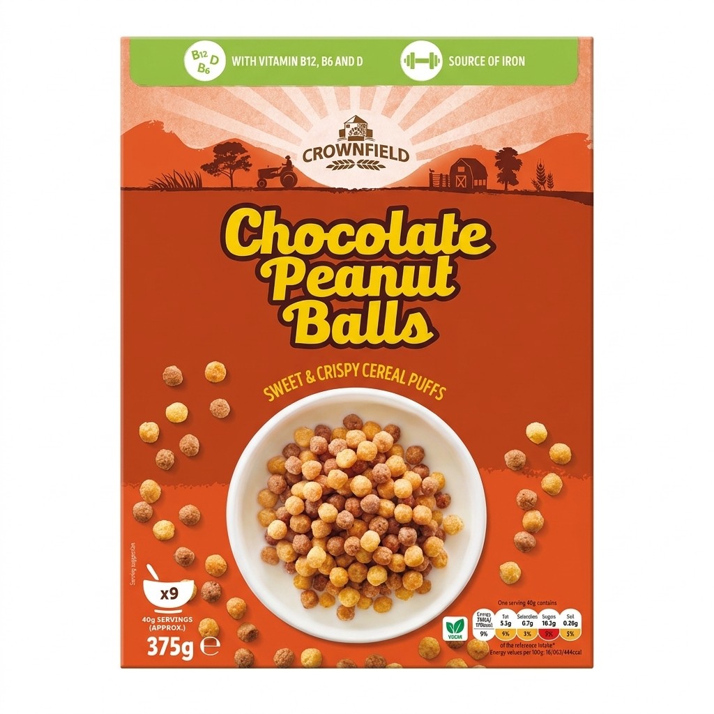 Crownfield Chocolate Peanut Balls 375g