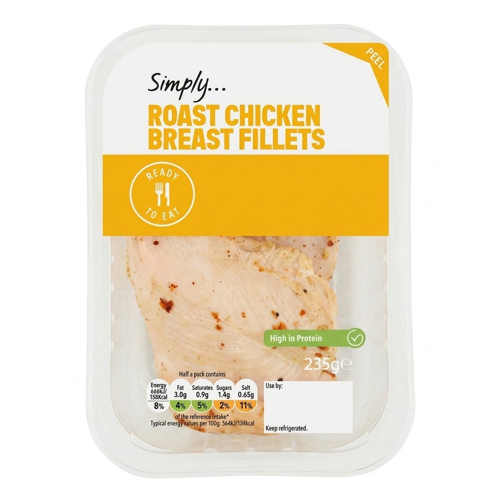 Simply Roast Chicken Breast Fillets 235g