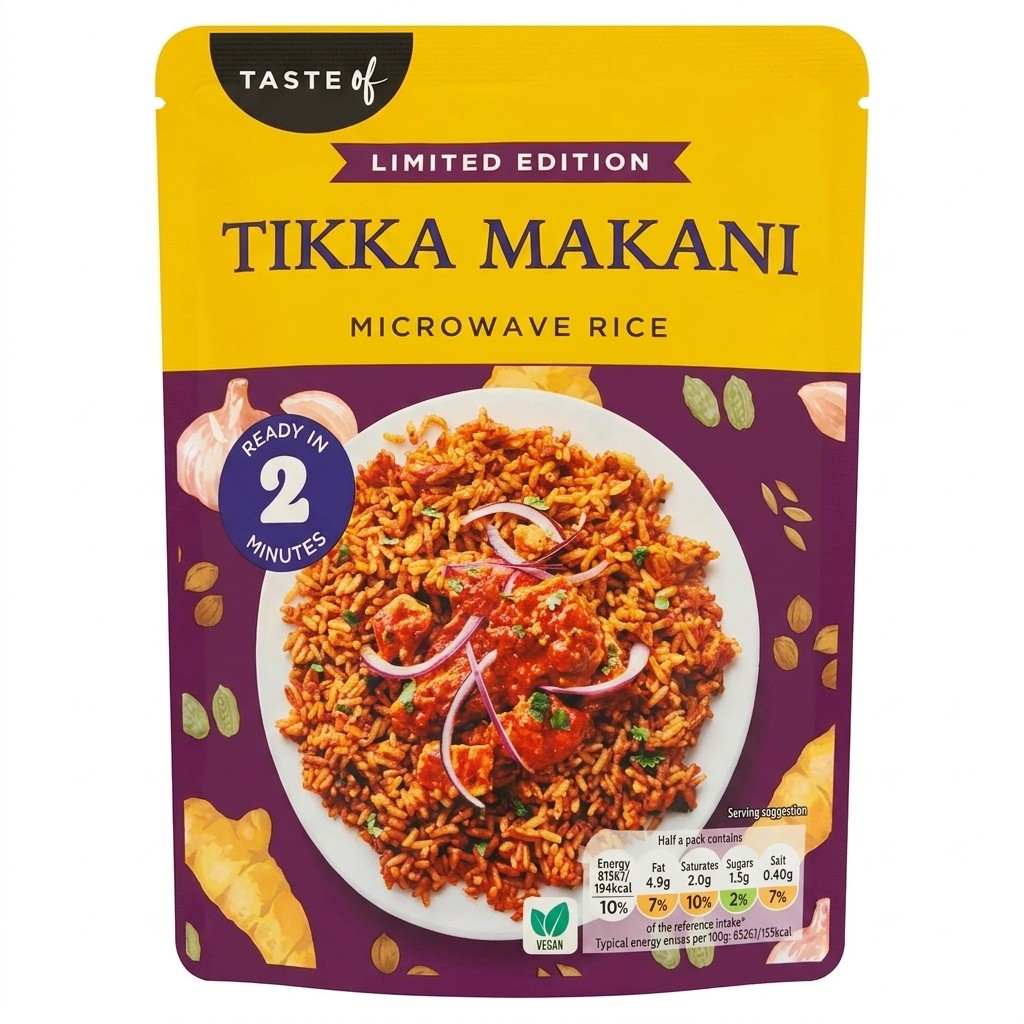 Taste of Tikka Makani Microwave Rice 250g
