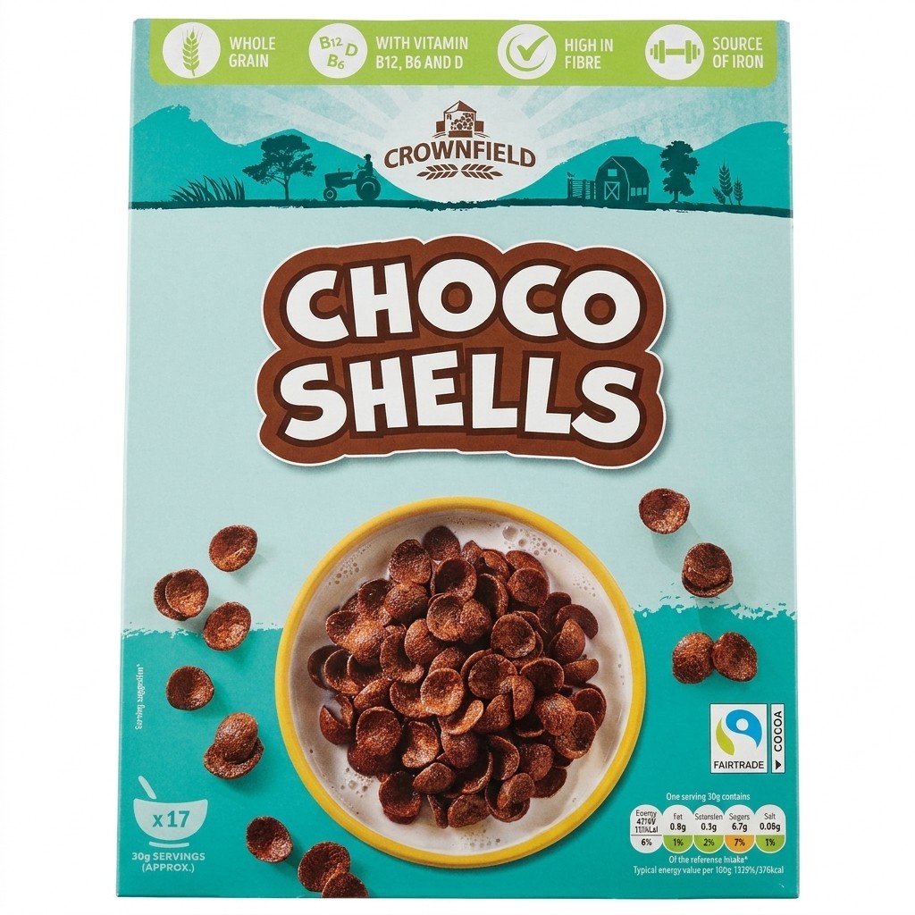 Crownfield Choco Shells 500g