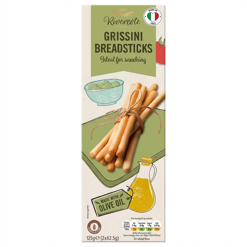 Rivercote Grissini Breadsticks 125g