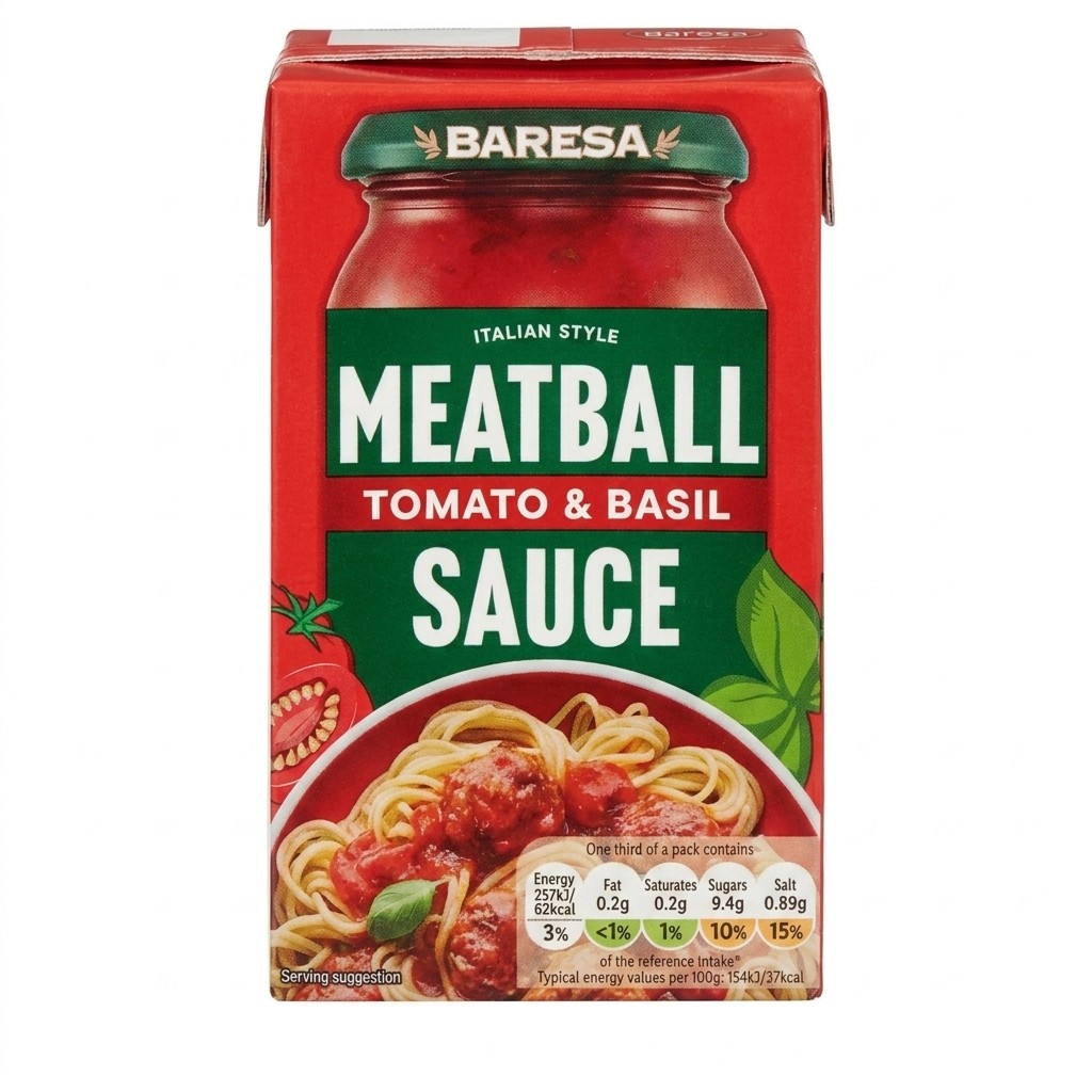 Lidl Tomato & Basil Meatball Sauce 500g