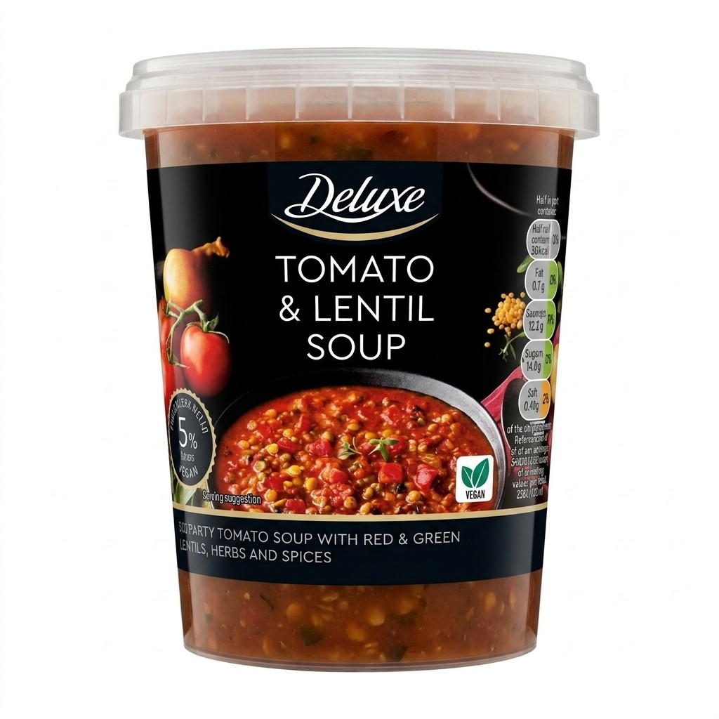 Deluxe Tomato & Lentil Soup 600g