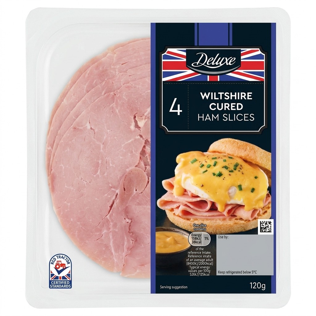 Deluxe Wiltshire Cured Ham Slices 120g