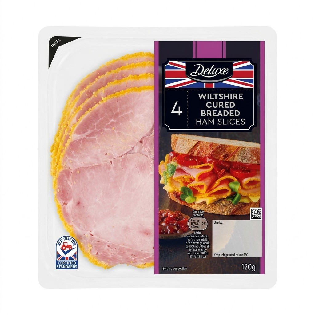 Deluxe Wiltshire Cured Breaded Ham Slices 120g