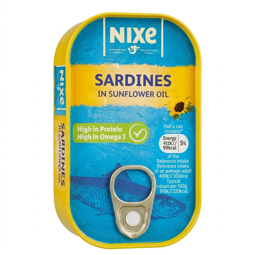 Nixe Sardines in Sunflower Oil 120g