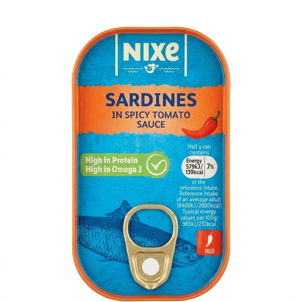 Nixe Sardines in Spicy Tomato Sauce 120g