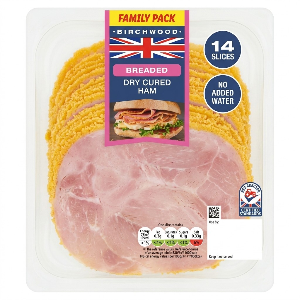 Birchwood Breaded Dry Cured Ham 240g